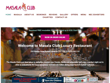 Tablet Screenshot of masalaclub.co.uk